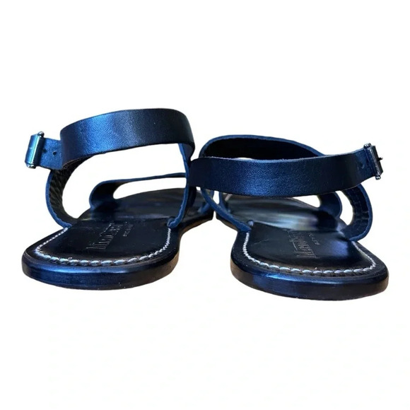 Mario Bruni Women’s Black Horsebit Leather Strap Sandals Size IT 44 - US 11 - Picture 6 of 15